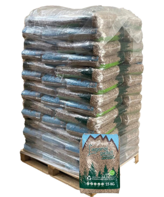 Pellet di Legno di Abete - Bancale da 70 sacchi da 15 kg