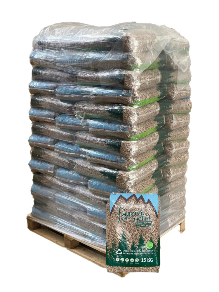 Pellet di Legno di Abete - Bancale da 70 sacchi da 15 kg
