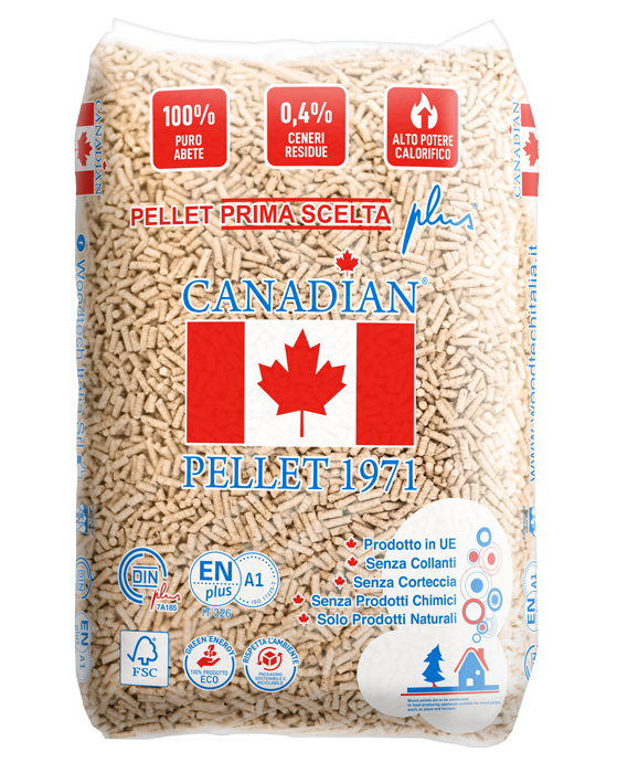Canadian Pellet 1971 Plus ENplus A1 – Bancale 70 Sacchi da 15 kg